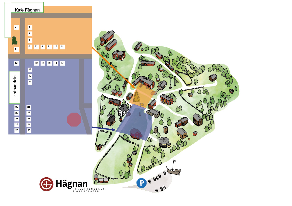 A map of the summer market area